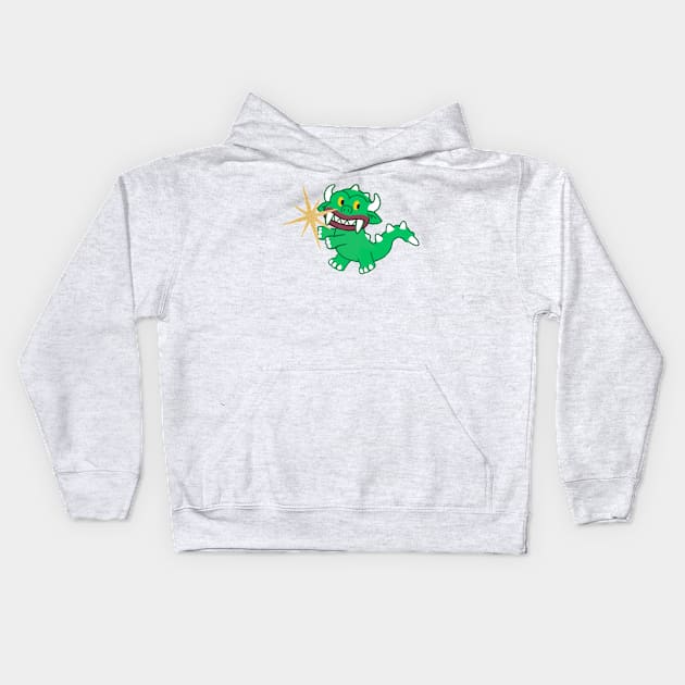 Hodag and the Star of Christmas Kids Hoodie by COOLKJS0